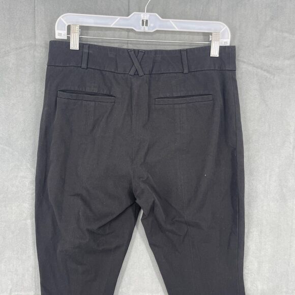 The Essential Slim By Anthropologie Dress Pants Womens 10 Black Straight Leg - Picture 6 of 11